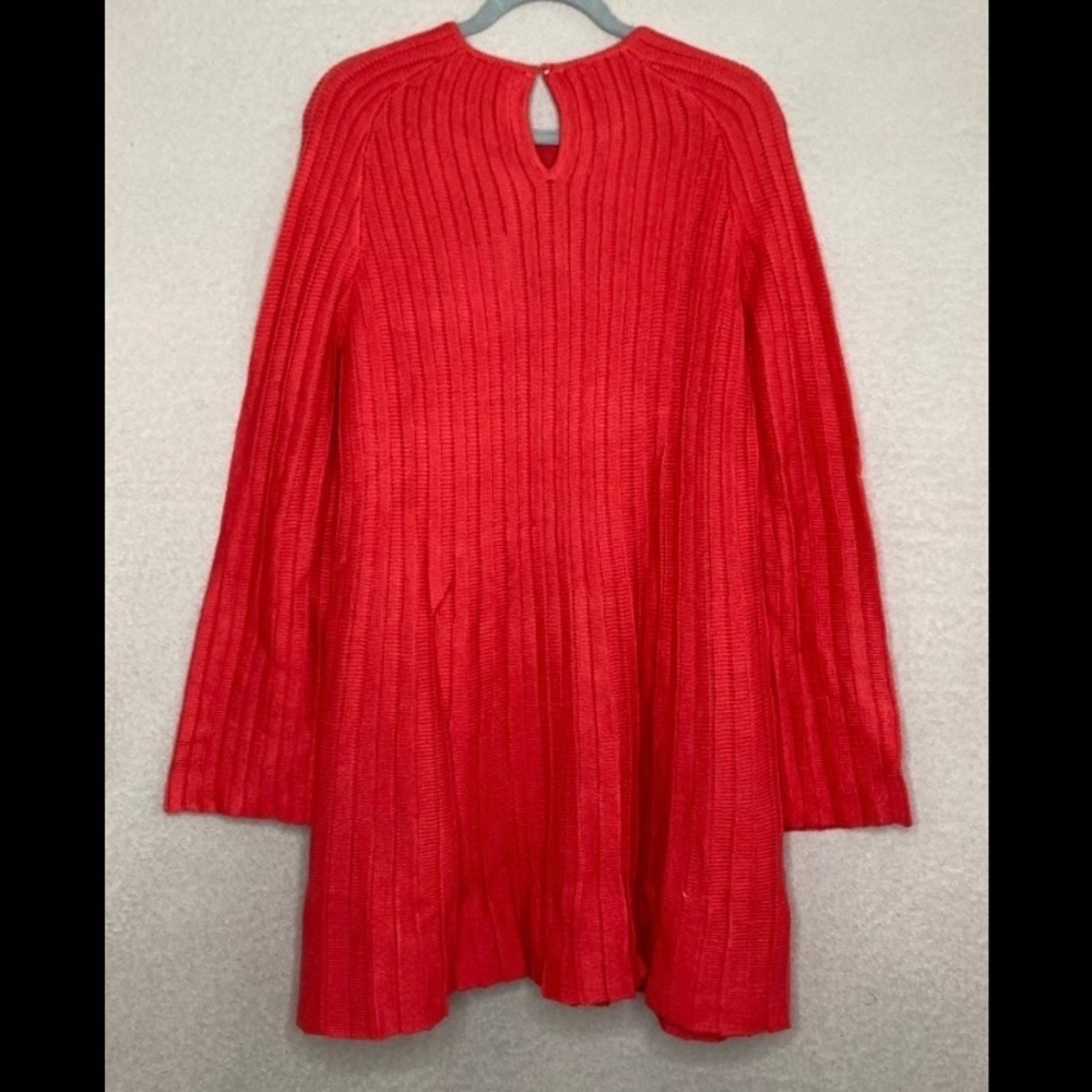 NEW Tuckernuck Adi Knit Bell Sleeve Dress Women’s XL Red Pomander Place Designer - Picture 7 of 13